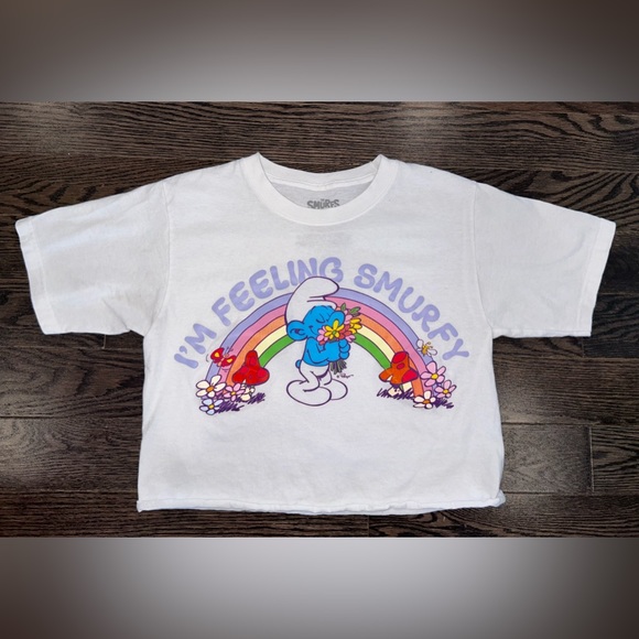 The smurfs crop tshirt - Picture 1 of 2